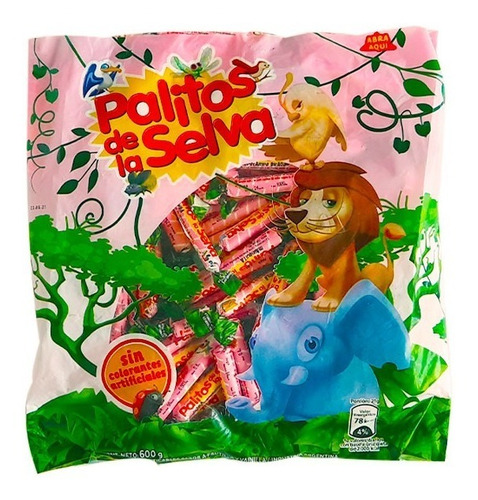 CARAMELOS MASTICABLES PALITOS DE LA SELVA 600 GRS